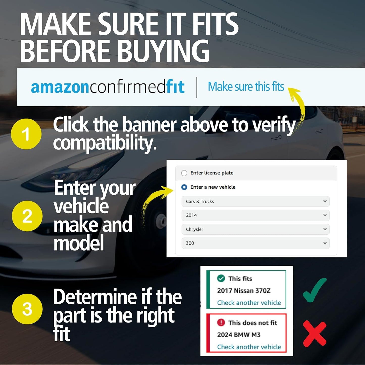 Premium Semi-Metallic Rear Brake Pads (1001-2281M) Compatible with Ford Transit-150 2020-2021, Ford Transit-250 2020-2021, Ford Transit-350 2020-2022, Ford Transit-350 HD 2020-2024