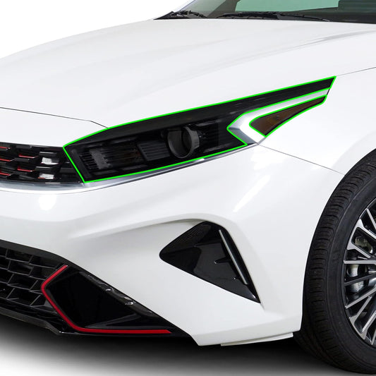 BOGAR TECH DESIGNS Full Headlight Head Light Tint Kit Compatible with Kia Forte 2022-2024, Dark Smoke